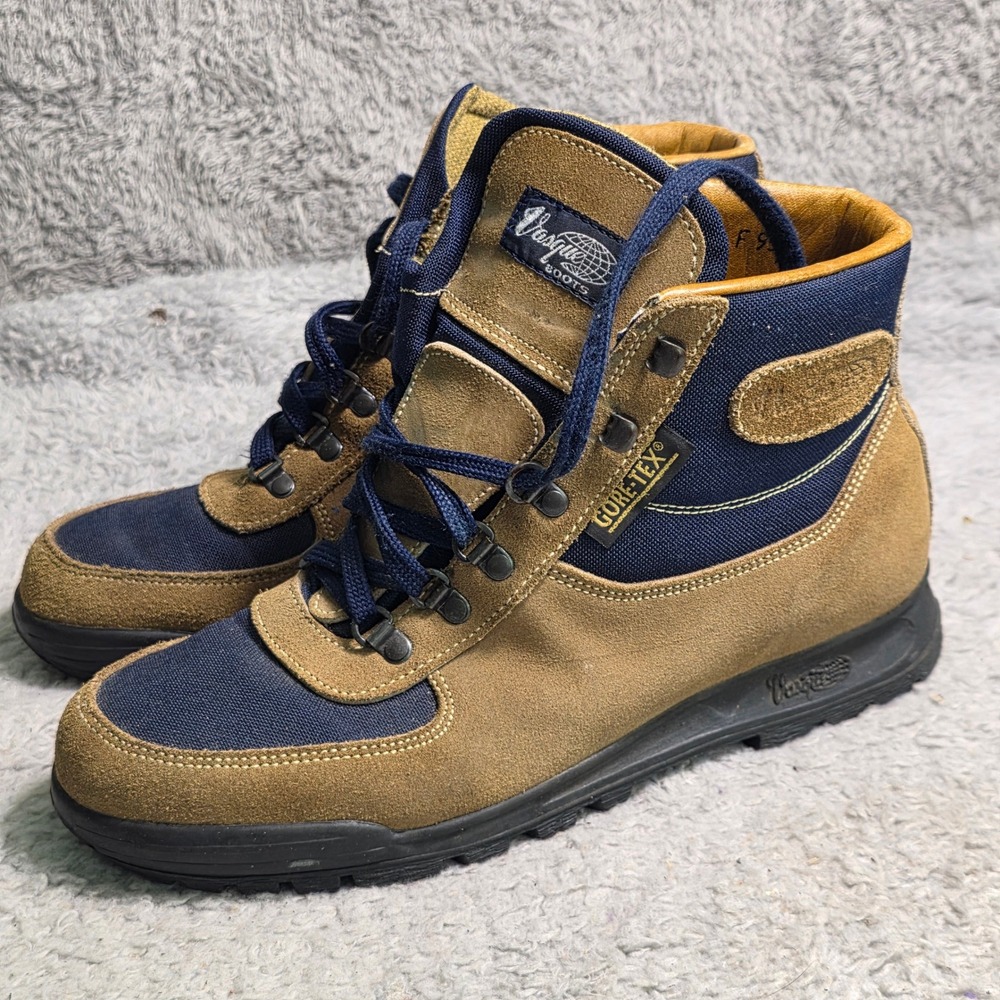 Vintage Vasque Skywalk Hiking Boots Gore-Tex Suede 7533 Italy Mens 10 Excellent